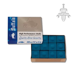 TIZA BILLAR BUFFALO AZUL ( 12 UND)
